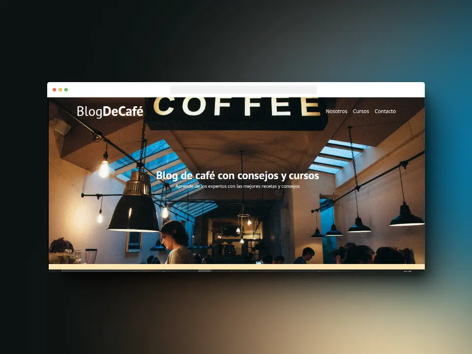 Coffee Blog app Screenshot